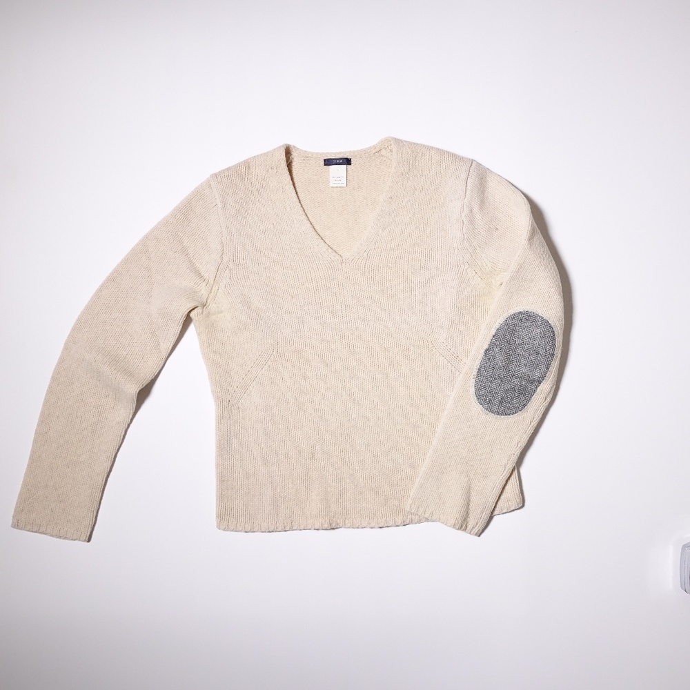 Women's J. Crew Large  Lambs Wool  cream Sweater
